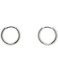 Hatton Labs - Petites boucles d'oreilles à anneau argentées - Lyst