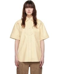 Stand Studio - Off-white Saloon Leather Shirt - Lyst