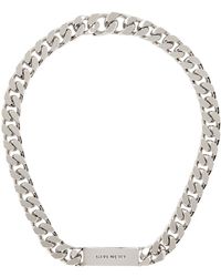 Givenchy - Silver Id Necklace - Lyst