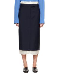 Rohe - Boxer Detailed Midi Skirt - Lyst