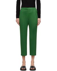 Pleats Please Issey Miyake - Green Monthly Colors February Trousers - Lyst
