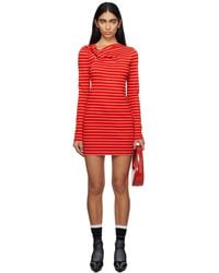 MSGM - Striped Minidress - Lyst