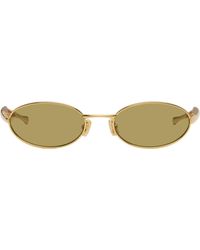 Bottega Veneta - Sardine Oval Sunglasses - Lyst