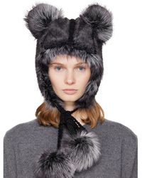 Anna Sui - Ssense Exclusive & Faux Fur Teddy Bear Hat - Lyst