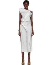 Issey Miyake - Ssense Exclusive Mercury Midi Dress - Lyst