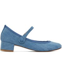 Repetto - Blue Rose Mary Jane Heels - Lyst