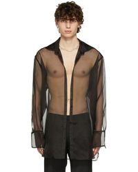 Ludovic de Saint Sernin Ssense Exclusive Silk Go To Shirt - Black