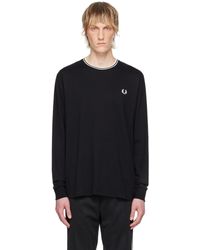 Fred Perry - Twin Tipped Long Sleeve T-Shirt - Lyst