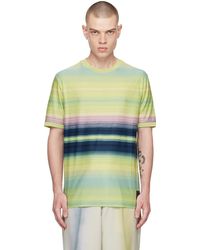 Paul Smith - Yellow Untitled Stripe T-shirt - Lyst
