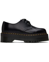 Dr. Martens - ブラック 1461 スムースレザー プラットフォーム ダービー - Lyst