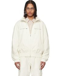 WOOYOUNGMI - Off- Zip Detail Windbreaker Jacket - Lyst