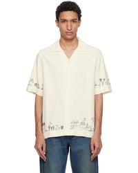 Paul Smith - Off- Viscose-Linen Embroidered Shirt - Lyst