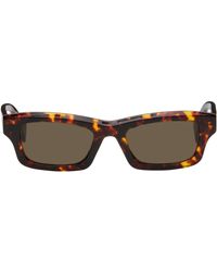KENZO - Tortoiseshell Rectangular Sunglasses - Lyst