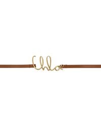 Chloé - Tan 'The Iconic' Small Belt - Lyst