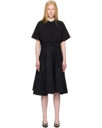 3.1 Phillip Lim - Short Sleeve French Terry Combo Midi Dress - Lyst