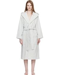 Tekla - Off & Terry Hooded Bathrobe - Lyst