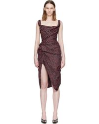 Vivienne Westwood - Sleeveless Side Panther Midi Dress - Lyst