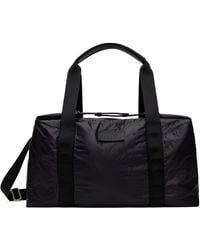 MM6 by Maison Martin Margiela - Sac De Fin De Semaine Noir En Satin Froissé De Nylon - Lyst