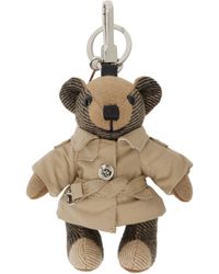 Burberry - Beige Thomas Bear Trench Coat Keychain - Lyst