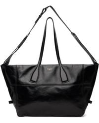 Balmain - Track Zips Calfskin Tote Bag - Lyst