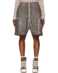 Rick Owens - Tower Bauhaus Denim Shorts - Lyst