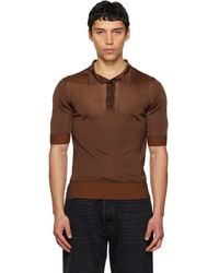 Maison Margiela - Dandy Check Wool Knit Polo - Lyst