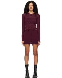 Wynn Hamlyn - Burgundy Laundry Minidress - Lyst