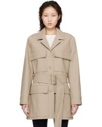 Courreges - Utility Belted Coat - Lyst