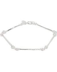 TAKAHIROMIYASHITA TheSoloist. - Moyen Bracelet En Forme D'Os Argenté - Lyst