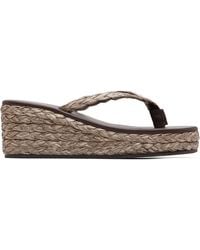 Ancient Greek Sandals - Etheria Low Wedge Heeled Sandals - Lyst