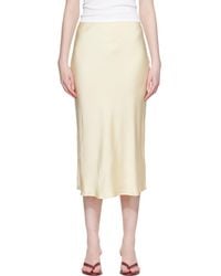 Anine Bing - Bar Silk Midi Skirt - Lyst
