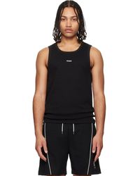 HUGO - Contrast-Logo Slim-Fit Stretch Cotton Tank Top - Lyst