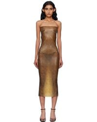 Miaou - Lila Latex Midi Dress - Lyst
