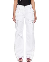 Blumarine - Ssense Exclusive Denim Cargo Pants - Lyst