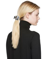 Prada Triangle Logo Hair Clip Set in Black | Lyst Canada