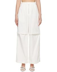 Dion Lee - Off-white Flight Trousers - Lyst
