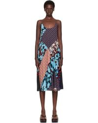 Dries Van Noten - Printed Slip Midi Dress - Lyst
