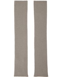 Rick Owens - Off-white Ribbed Arm Warmers - Lyst