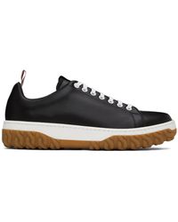 Thom Browne - Thom E Cable Knit Court Sneakers - Lyst