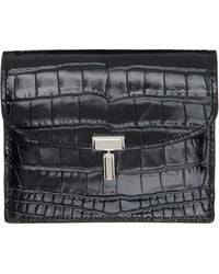 TOTEME - T-Lock Croco-Embossed Card Holder - Lyst