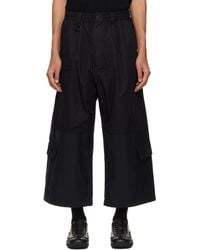 Y-3 - Cropped Straight Leg Cargo Pants - Lyst
