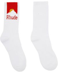 Rhude - White Moonlight Socks - Lyst
