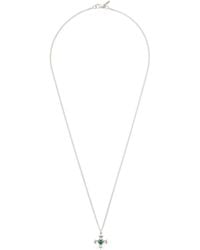 Emanuele Bicocchi - Crest & Crystal Necklace - Lyst
