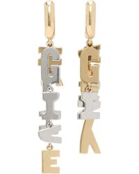 Givenchy - Boucles D'Oreilles Asymétriques À Breloques À Logo - Lyst