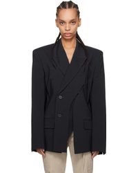 OTTOLINGER - ネイビー Split オーバーサイズ テーラードジャケット - Lyst