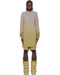 Rick Owens - Moncler + Taupe & Green Sweater - Lyst