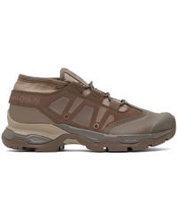 Salomon - Brown & Taupe Jungle Ultra Low Advanced Sneakers - Lyst