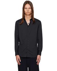Giorgio Armani - Navy Spread Collar Shirt - Lyst