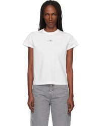 MM6 by Maison Margiela - Off- Numeric Cotton T-Shirt - Lyst