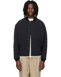 Ami Paris - Nylon Padded Bomber Jacket - Lyst